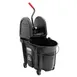 Rubbermaid 1863898 Mop Bucket Combo, 35 Qt Plastic, Down-Press Wringer, includes bucket - Made in USA 1 image