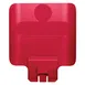 Rubbermaid 2007905 Slim Jim Billboard, 11-3/4" W x 1-3/4" D x 14-1/4" H Red for 23-Gallon Recycling 1 image