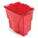 Rubbermaid 2064907 Mop Bucket, 18 Qt Red Water Bucket for WaveBrake® Combos, USA Made 1 image