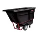 Rubbermaid FG130500BLA Tilt Truck, 850 lb Capacity, 1/2 cu yd, Black Powder-Coated Steel Frame 1 image