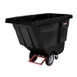 Rubbermaid FG131400BLA Mobile Tilt Truck - 850 lb Capacity, 1 cu yd Volume, 33.5"W x 72.25"D x 43.75"H, Black Powder-Coated Steel Frame, Seamless One-Piece Body, Made in USA 1 image