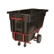 Rubbermaid FG131542BLA Tilt Truck, 1250 lb, cu yd, 33-1/2"W x 72-1/4"D x 43-3/4"H, Black Steel, Pockets 1 image