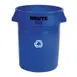 Rubbermaid FG263273BLUE Plastic Recycling Receptacle / Container 1 image