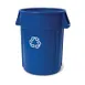 Rubbermaid FG264307BLUE Plastic Recycling Receptacle / Container 1 image