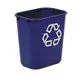 Rubbermaid FG295573BLUE Plastic Recycling Receptacle / Container 1 image