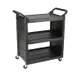 Rubbermaid FG342100BLA Utility/Bussing Cart 1 image