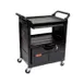 Rubbermaid FG345700BLA Utility/Bussing Cart 1 image