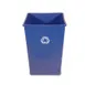 Rubbermaid FG395873BLUE Plastic Recycling Receptacle / Container 1 image