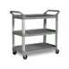 Rubbermaid FG409100GRAY Utility/Bussing Cart 1 image