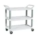 Rubbermaid FG409100OWHT Utility/Bussing Cart 1 image