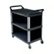 Rubbermaid FG409300BLA Utility/Bussing Cart 1 image