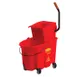 Rubbermaid FG758888RED - WaveBrake Mopping Combo, 35 Qt Red Plastic Bucket with Side‑Press Wringer, Made in USA 1 image