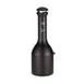 Rubbermaid FG9W3300BLA Smoking Receptacle, 13" x 39" Steel Black, Holds 1,200 Butts, Padlock Tabs 1 image