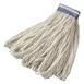 Rubbermaid FGE43800WH00 Wet Mop Head - 24 oz White Rayon Mop, Headband, Chemical Use, Made in USA 1 image