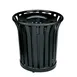 Rubbermaid FGMT32PLBK Outdoor/Indoor Trash Receptacle 1 image