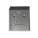 Rubbermaid FGR1012EBK - Wall Mount Ashtray, 10" W x 12-1/2" H, Steel, Black Finish, Keyed Cam Lock 1 image