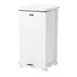 Rubbermaid FGST12EPLWH Step Can, 12" Sq x 23" H, 6-1/2-Gallon White Wastebasket, UL/FM Approved 1 image