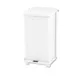 Rubbermaid FGST24EPLWH Step Can, 15" Sq x 30" H, 13-Gallon White Waste Basket with UL/FM Approval 1 image