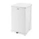 Rubbermaid FGST40EPLWH Defenders Step Can, 19" x 30" White Wastebasket, 25-Gal (100 qt) UL/FM - 1/Each 1 image