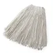 Rubbermaid FGV41800WH00 Wet Mop Head - 24 oz Rayon Yarn, 1" White Band, Cut End for Chemicals 1 image