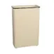Rubbermaid FGWB96RAL Steel Wastebasket 11" L x 21" W x 30" H 96 Qt Capacity Almond UL ADA Certified 1 image