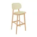 BFM Seating ZWB22NTRG4-G4NT Emma Barstool, Wood Back, Upholstered Seat, Natural Finish, Armless, Grade 4 Upholstery 1 image