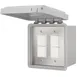 Schwank JM-4325-XX JM-4325-XX Electric Heater Switch Dual Duplex - Surface Mount c/w Weatherproof Box and Cover 1 image