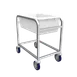 Winholt BLC-1 Bulk Goods Cart, 3 Bushel 500 lb, Aluminum Frame, White Tub, Four 5" Swivel Casters, NSF 1 image