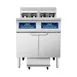 Atosa USA AEFF-50-2 Multiple Battery Electric Fryer Without Basket Lifts, Floor Model - Full Pot 1 image