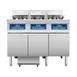 Atosa USA AEFF-50-3T Multiple Battery Electric Fryer Without Basket Lifts, Floor Model - Combo Pot 1 image