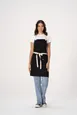Chef Works ABN07-BLK-0 Bib Apron, 31.5"L x 32.5"W, Adjustable Neck, 2 Pockets, Poly/Cotton, Black 1 image