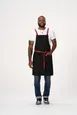 Chef Works ABS04-BLK-0 Bib Apron, Black, Adjustable Strap, 2 Hip Pockets, 31"L x 32"W, Poly/Cotton 1 image