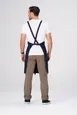 Chef Works ABS04-DNA-0 Bib Apron, Navy, Adjustable Strap, 2 Pockets, PolyCotton, 31"L x 32"W 2 image