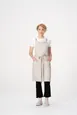 Chef Works ABS04-ECR-0 Bib Apron, Lockharte, 2 Pockets, 80% Recycled Poly/Cotton, Ecru, 31"L x 32"W 1 image