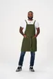 Chef Works ABS04-MIL-0 Bib Apron, Mil Green, 31"L x 32"W, Neck Strap, Hip Pockets, Poly/Cotton 1 image