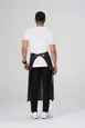 Chef Works ALWXX022-BLK-0 Corvallis Bistro Waist Apron, 19"L x 31"W, Unisex, Black, Poly/Cotton 2 image