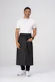 Chef Works ALWXX022-BLK-0 Corvallis Bistro Waist Apron, 19"L x 31"W, Unisex, Black, Poly/Cotton 1 image