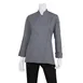 Chef Works BCWMC007-GRY-3XL Womens Lansing Chef Coat, 3XL, Long Sleeve, Black, Poly/Cotton 1 image