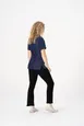 Chef Works BCWSZ006-NAV-2XL Women's Navy Short Sleeve Chef Coat, 2XL, PolyCotton, Cool Vent Panels 2 image