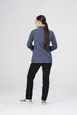Chef Works CBN01W-AFB-L Mojave Chef Coat, Men's, Large, Air Force Blue, Poly/Cotton 2 image