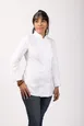Chef Works ECWO-WHT-6 Siena Women's Chef Coat, Long Sleeve, Double‑Breasted, White, Size 6, Poly/Cotton 1 image