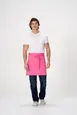 Chef Works F28-HOT-0 Half Bistro Waist Apron, 19"L x 27.5"W, Poly/Cotton, Hot Pink, 1 Pocket - 1/Box 1 image