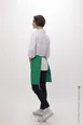 Chef Works F28-KEL-0 Half Bistro Apron, 19"L x 27.5"W, 1 Patch Pocket, Kelly Green, Poly/Cotton 2 image
