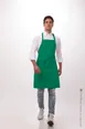 Chef Works F8-KEL-0 Bib Apron, 34"L x 24"W, Adjustable Neck, 1 Pocket, Poly/Cotton Blend, Kelly Green 1 image