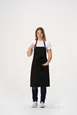 Chef Works F8WS-BLK-0 Bib Apron, Unisex, 35" Length, Black, Poly/Cotton, 1 Patch Pocket 1 image