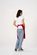 Chef Works F8WS-RED-0 Bib Apron, Unisex, Red, 35" x 21"-24", 65% Polyester 35% Cotton 2 image