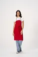 Chef Works F8WS-RED-0 Bib Apron, Unisex, Red, 35" x 21"-24", 65% Polyester 35% Cotton 1 image