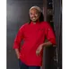 Chef Works JLCL-RED-4XL Morocco Chef Coat, Men's, 4XLarge, Red, 65% Polyester 35% Cotton 1 image