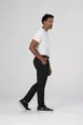 Chef Works PEC04-BLK-42 Black Chef Pants, Size 42", 100% Recycled Polyester Stretch Fabric 2 image