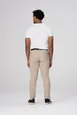 Chef Works PEC04-KHA-44 Men's Khaki Chino Poly Stretch Pants, Size 44, 100% Recycled Polyester 1 image